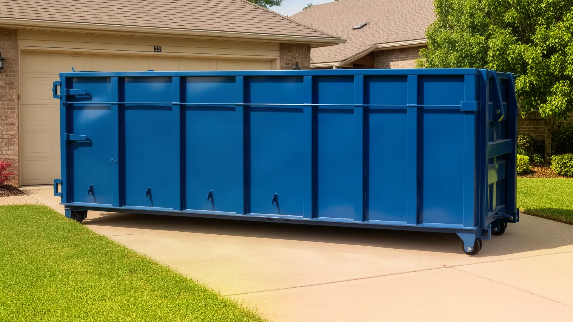 Roll-off dumpster from Collins & Ahrens Dumpster Rental in Cary, IL